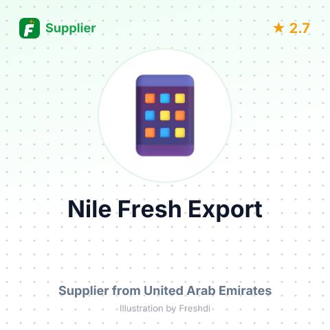 Nile Fresh Export – summary card, no photo uploaded yet