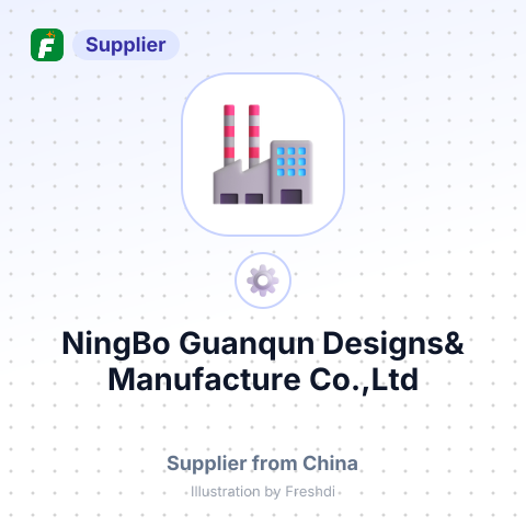 NingBo Guanqun Designs& Manufacture Co.,Ltd – summary card, no photo uploaded yet