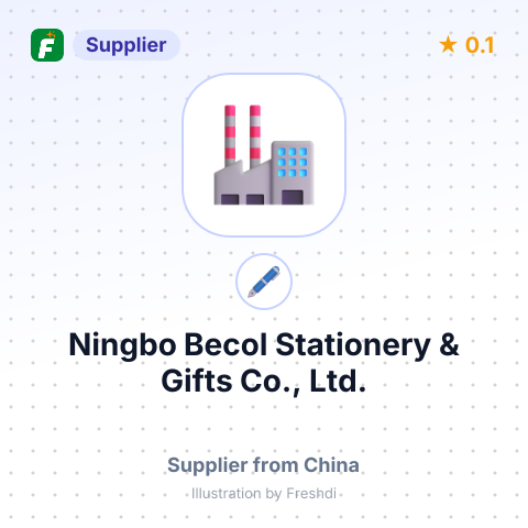 Ningbo Becol Stationery & Gifts Co., Ltd. – summary card, no photo uploaded yet