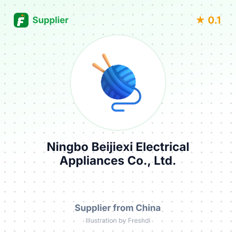 Ningbo Beijiexi Electrical Appliances Co., Ltd. – summary card, no photo uploaded yet