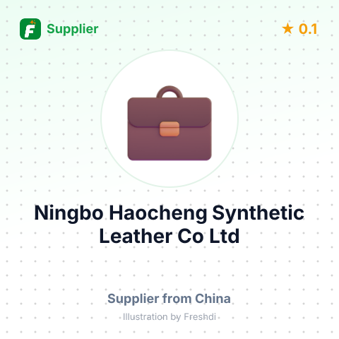 Ningbo Haocheng Synthetic Leather Co Ltd – summary card, no photo uploaded yet