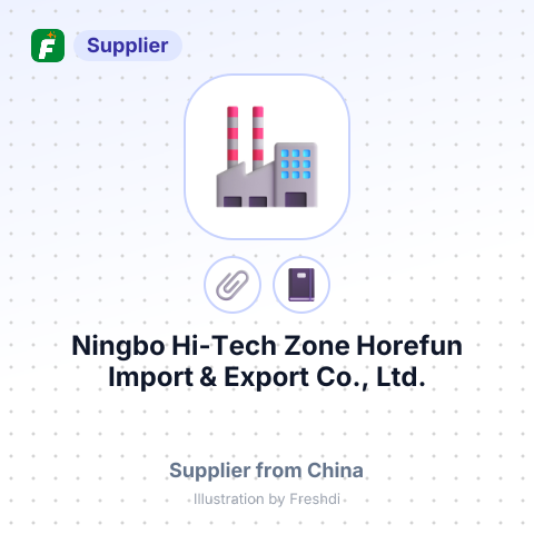 Ningbo Hi-Tech Zone Horefun Import & Export Co., Ltd. – summary card, no photo uploaded yet