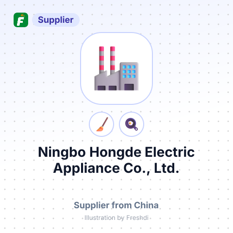Ningbo Hongde Electric Appliance Co., Ltd. – summary card, no photo uploaded yet