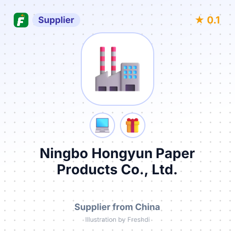 Ningbo Hongyun Paper Products Co., Ltd. – summary card, no photo uploaded yet
