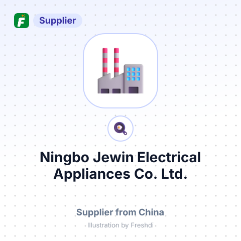 Ningbo Jewin Electrical Appliances Co., Ltd. – summary card, no photo uploaded yet