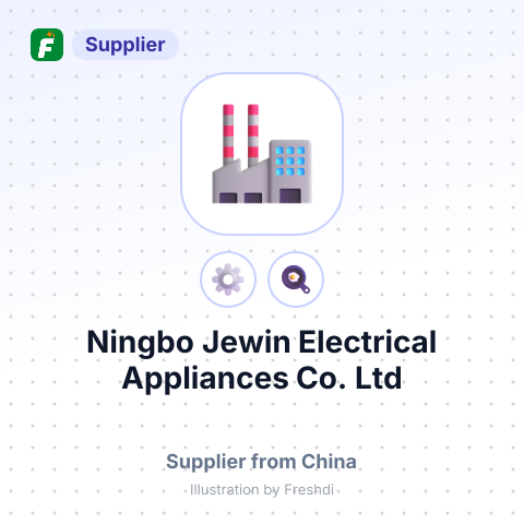Ningbo Jewin Electrical Appliances Co., Ltd – summary card, no photo uploaded yet