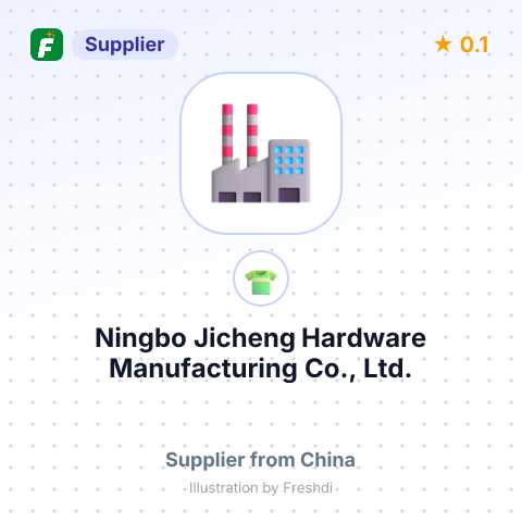 Ningbo Jicheng Hardware Manufacturing Co., Ltd. – summary card, no photo uploaded yet