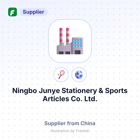 Ningbo Junye Stationery & Sports Articles Co., Ltd. – summary card, no photo uploaded yet