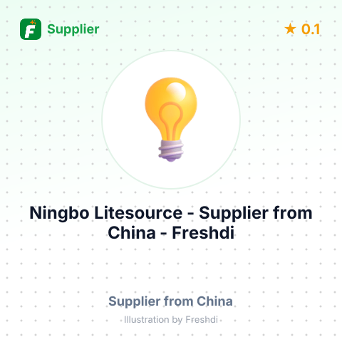 Ningbo Litesource  – summary card, no photo uploaded yet