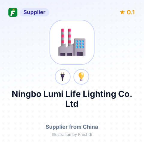 Ningbo Lumi Life Lighting Co.,Ltd – summary card, no photo uploaded yet