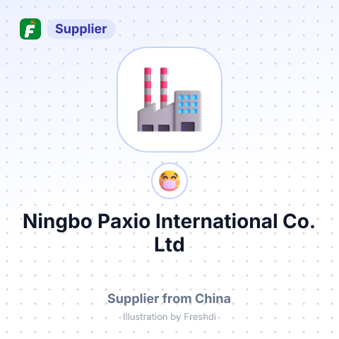 Ningbo Paxio International Co.,Ltd – summary card, no photo uploaded yet