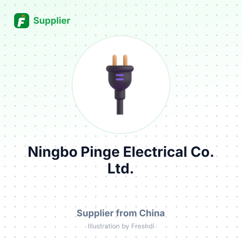 Ningbo Pinge Electrical Co., Ltd. – summary card, no photo uploaded yet