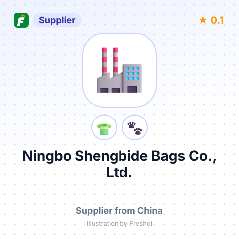 Ningbo Shengbide Bags Co., Ltd. – summary card, no photo uploaded yet