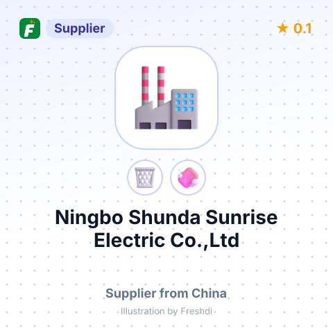 Ningbo Shunda Sunrise Electric Co.,Ltd – summary card, no photo uploaded yet