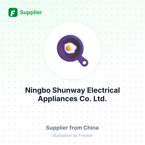 Ningbo Shunway Electrical Appliances Co., Ltd. – summary card, no photo uploaded yet
