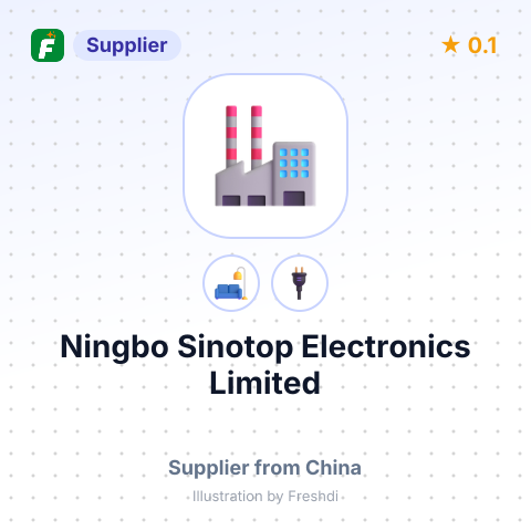 Ningbo Sinotop Electronics Limited – summary card, no photo uploaded yet