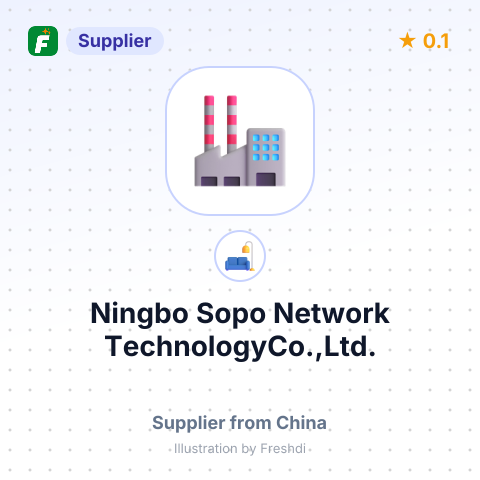 Ningbo Sopo Network TechnologyCo.,Ltd. – summary card, no photo uploaded yet