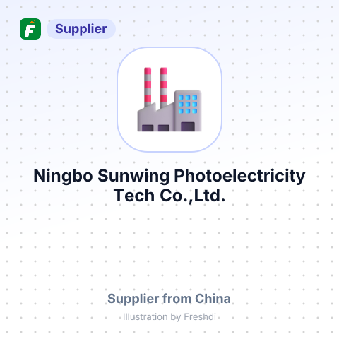 Ningbo Sunwing Photoelectricity Tech Co.,Ltd. – summary card, no photo uploaded yet