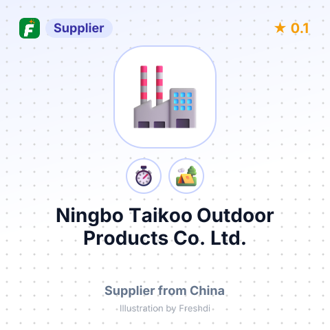 Ningbo Taikoo Outdoor Products Co., Ltd. – summary card, no photo uploaded yet