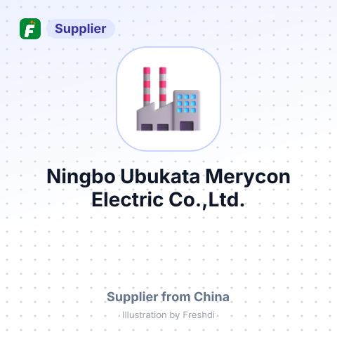 Ningbo Ubukata Merycon Electric Co.,Ltd. – summary card, no photo uploaded yet