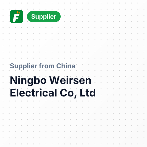 Ningbo Weirsen Electrical Co, Ltd – summary card, no photo uploaded yet