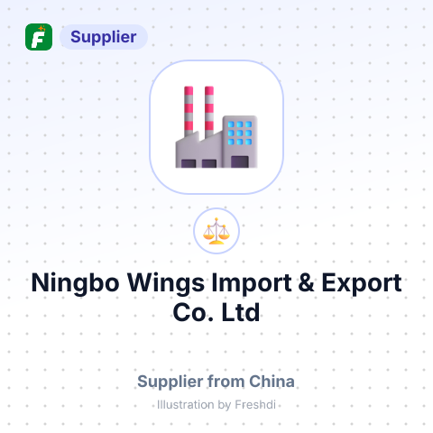 Ningbo Wings Import & Export Co.,Ltd – summary card, no photo uploaded yet