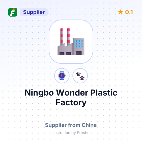 Ningbo Wonder Plastic Factory – summary card, no photo uploaded yet