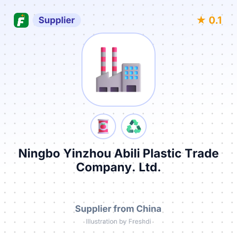Ningbo Yinzhou Abili Plastic Trade Company.,Ltd. – summary card, no photo uploaded yet