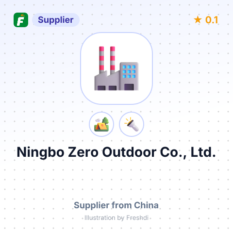 Ningbo Zero Outdoor Co., Ltd. – summary card, no photo uploaded yet