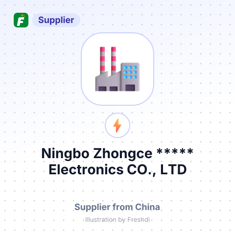 Ningbo Zhongce ***** Electronics CO., LTD – summary card, no photo uploaded yet