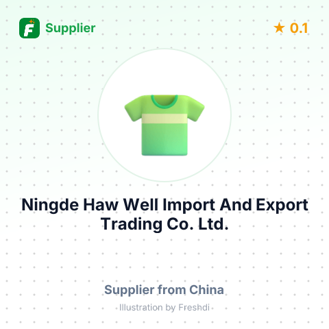 Ningde Haw Well Import And Export Trading Co., Ltd. – summary card, no photo uploaded yet