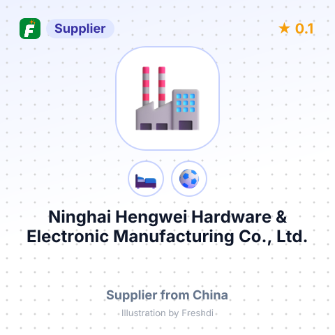 Ninghai Hengwei Hardware & Electronic Manufacturing Co., Ltd. – summary card, no photo uploaded yet