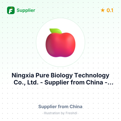 Ningxia Pure Biology Technology Co., Ltd.  – summary card, no photo uploaded yet