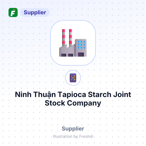 Ninh Thuận Tapioca Starch Joint Stock Company – summary card, no photo uploaded yet