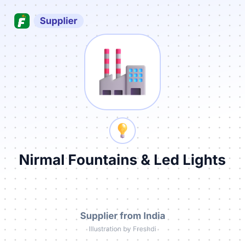 Nirmal Fountains & Led Lights – summary card, no photo uploaded yet