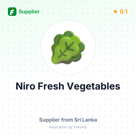 Niro Fresh Vegetables – summary card, no photo uploaded yet
