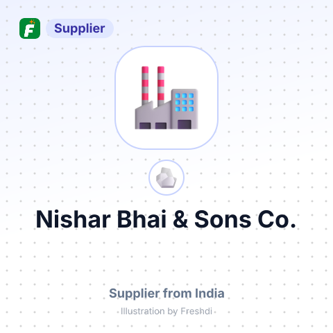 Nishar Bhai & Sons Co. – summary card, no photo uploaded yet