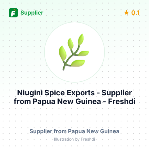 Niugini Spice Exports  – summary card, no photo uploaded yet