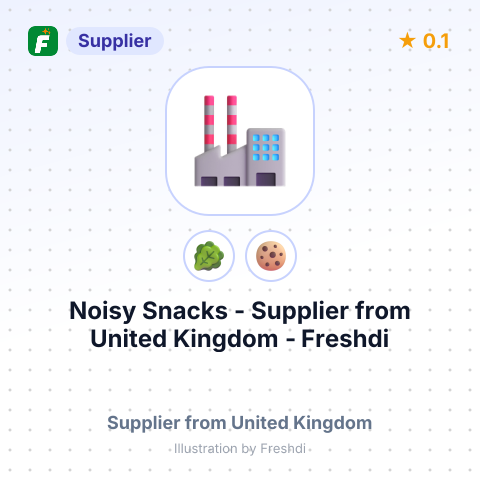 Noisy Snacks – summary card, no photo uploaded yet