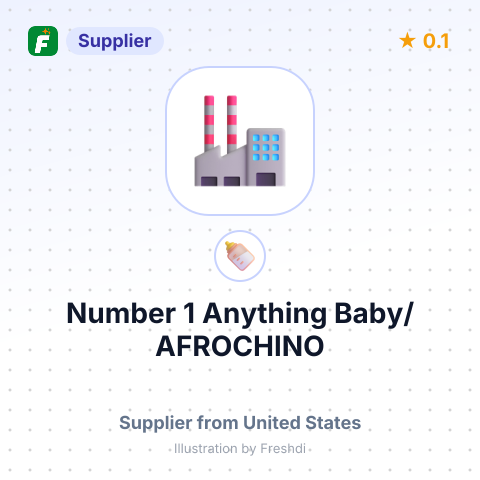 Number 1 Anything Baby/ AFROCHINO – summary card, no photo uploaded yet