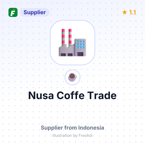 Nusa Coffe Trade – summary card, no photo uploaded yet