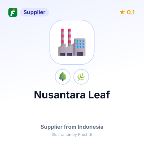 Nusantara Leaf  – summary card, no photo uploaded yet
