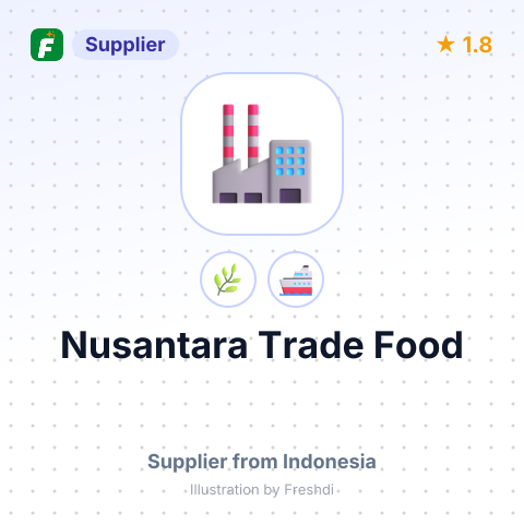Nusantara Trade Food – summary card, no photo uploaded yet