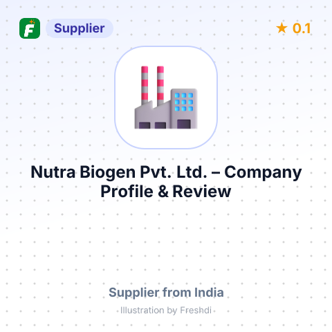 Nutra Biogen Pvt. Ltd. – summary card, no photo uploaded yet