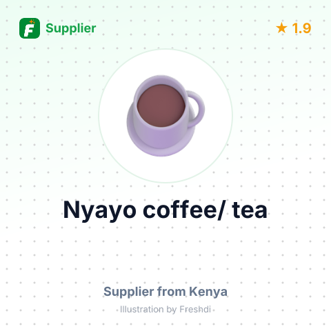 Nyayo coffee/ tea – summary card, no photo uploaded yet