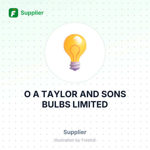 O A TAYLOR AND SONS BULBS LIMITED – summary card, no photo uploaded yet