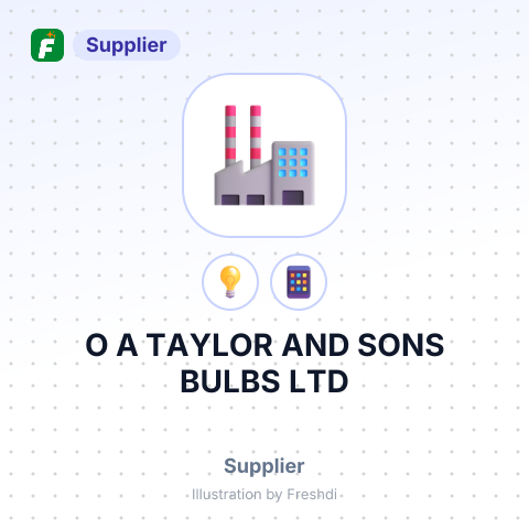 O A TAYLOR AND SONS BULBS LTD – summary card, no photo uploaded yet