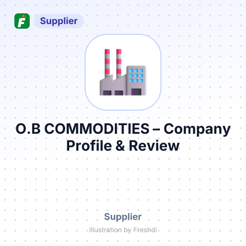 O.B COMMODITIES – summary card, no photo uploaded yet