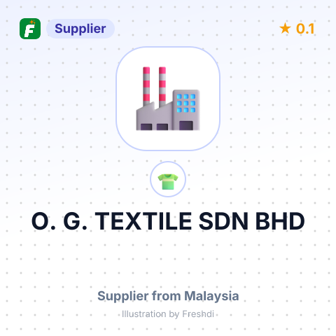 O. G. TEXTILE SDN BHD – summary card, no photo uploaded yet
