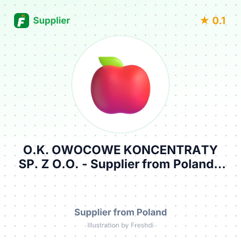 O.K. OWOCOWE KONCENTRATY SP. Z O.O. – summary card, no photo uploaded yet